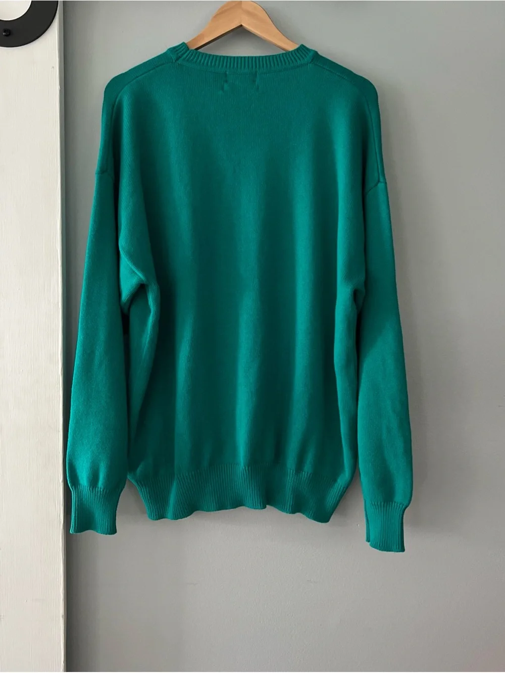 VTG ENGLISH SPORTS SHOP Bermuda 100% Cotton Teal Green Crewneck Sweater XXL